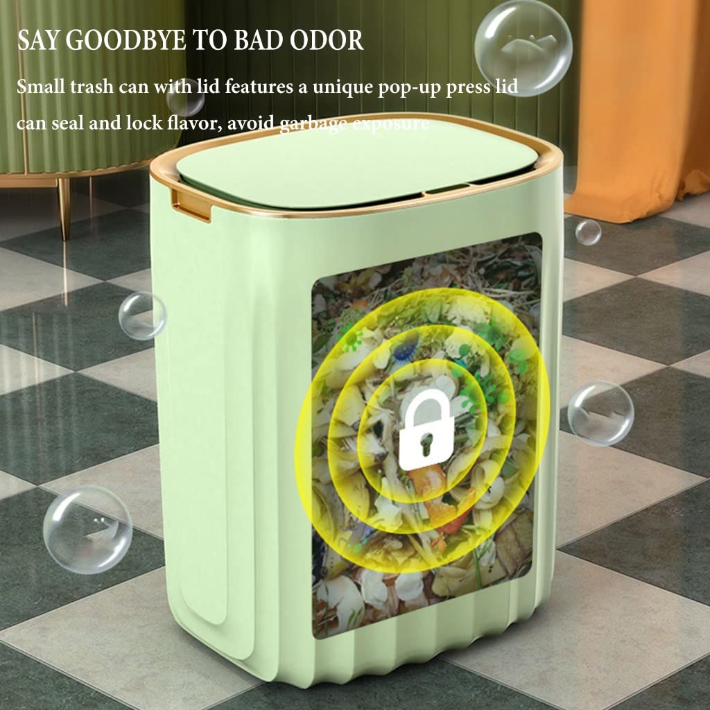 Cubo plástico delgado 12L sensor sin contacto(/White)