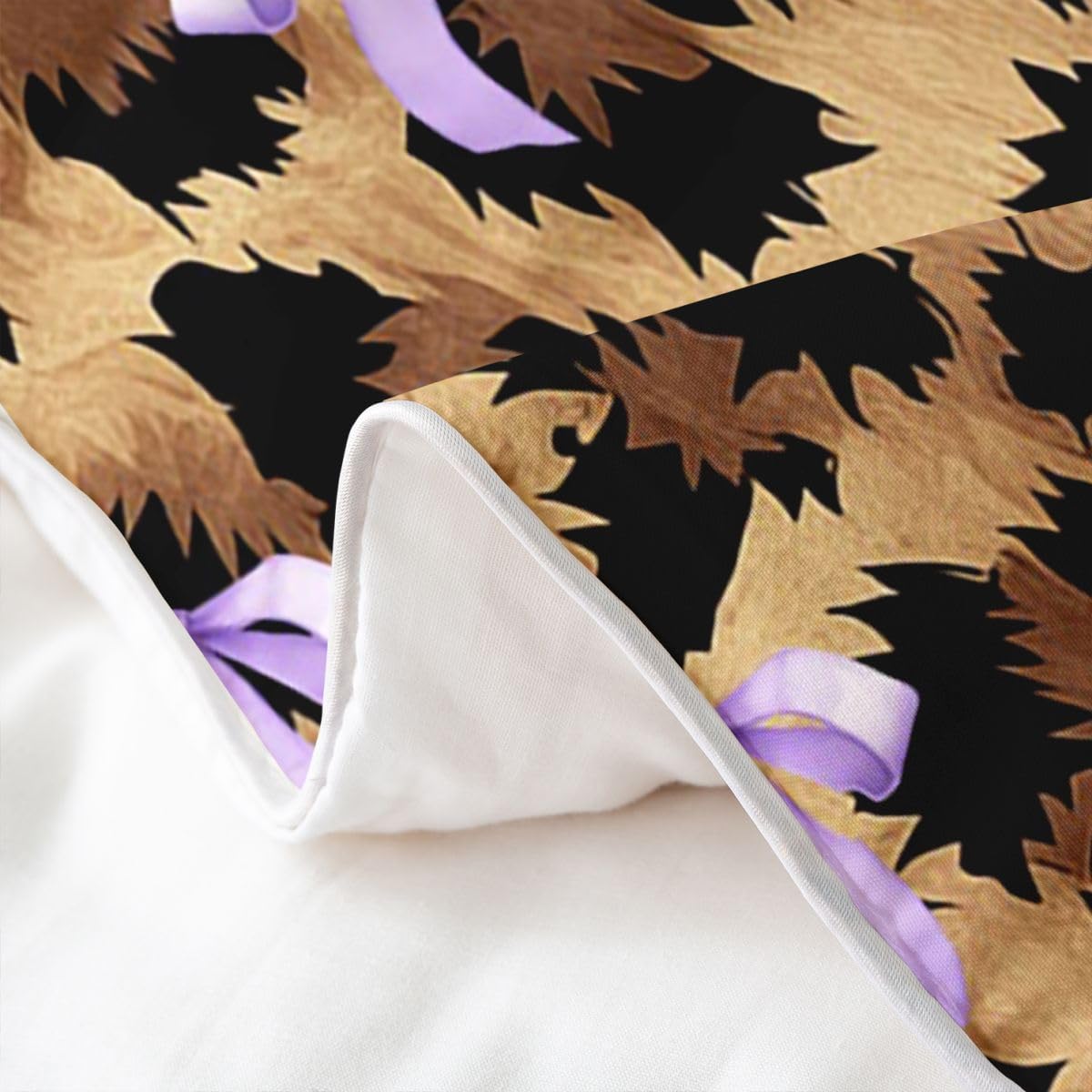Homewish Bowknot King Size Zestawy Pościeli Leopard Print Coton Poszwa Na Kołdrę Gepard Lampart Poszewka Na Kołdrę Afrykańskie Dzikie Zwierzę Motyw Zestaw Łóżko