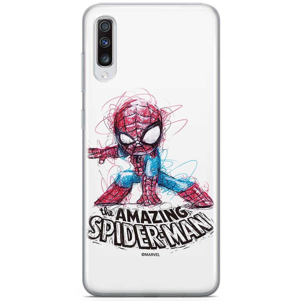 ERT GROUP mobile phone case for Samsung A70 original and officially Licensed Marvel pattern Spider Man 021 optimally adapted to the shape of the mobile phone, case made of TPU
