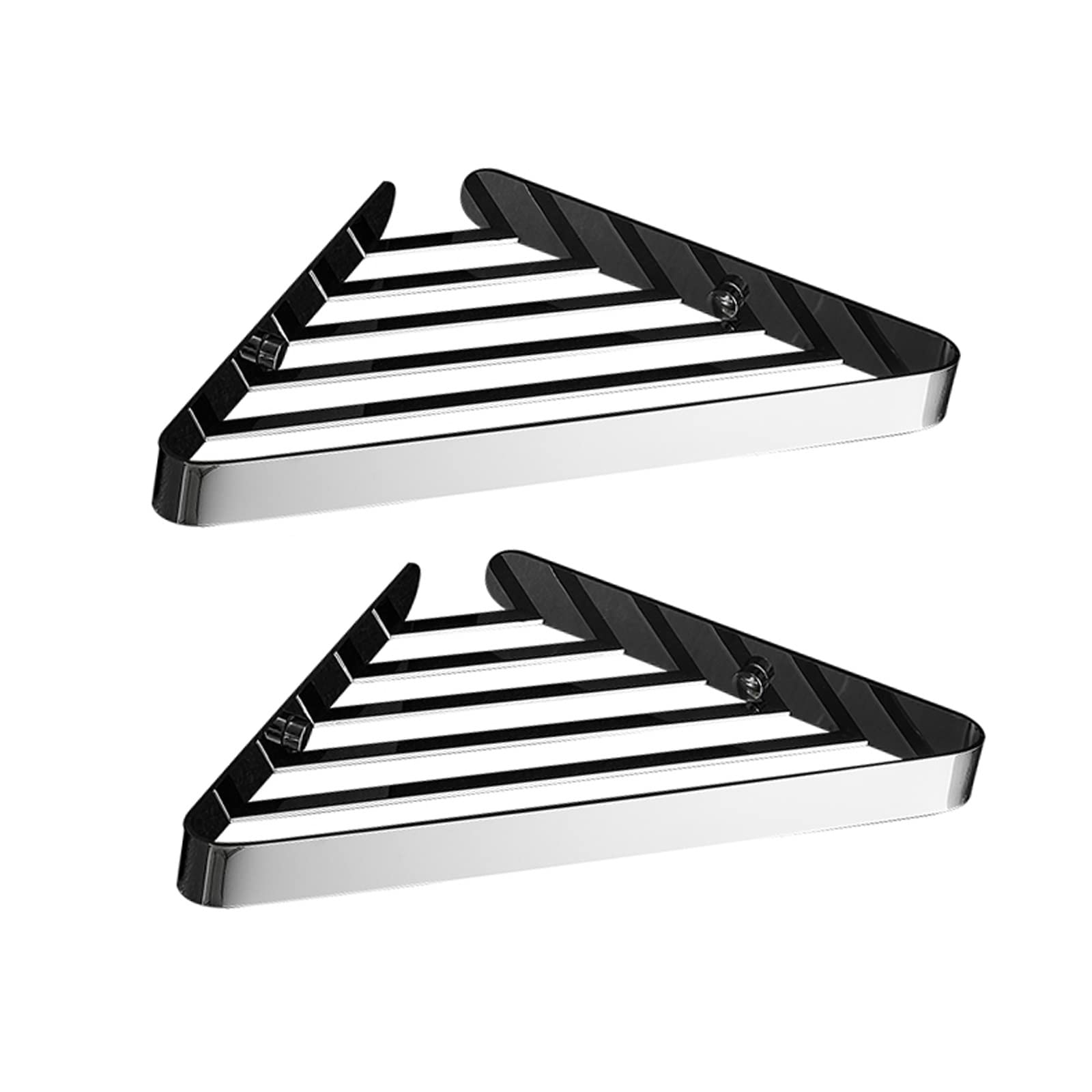 TBLOTYD Bathroom Organiser 2 Pack Corner Shower Caddy Shelf Bathroom Lavatory Shelf Stainless Steel Shower Shelves Wall Mounted