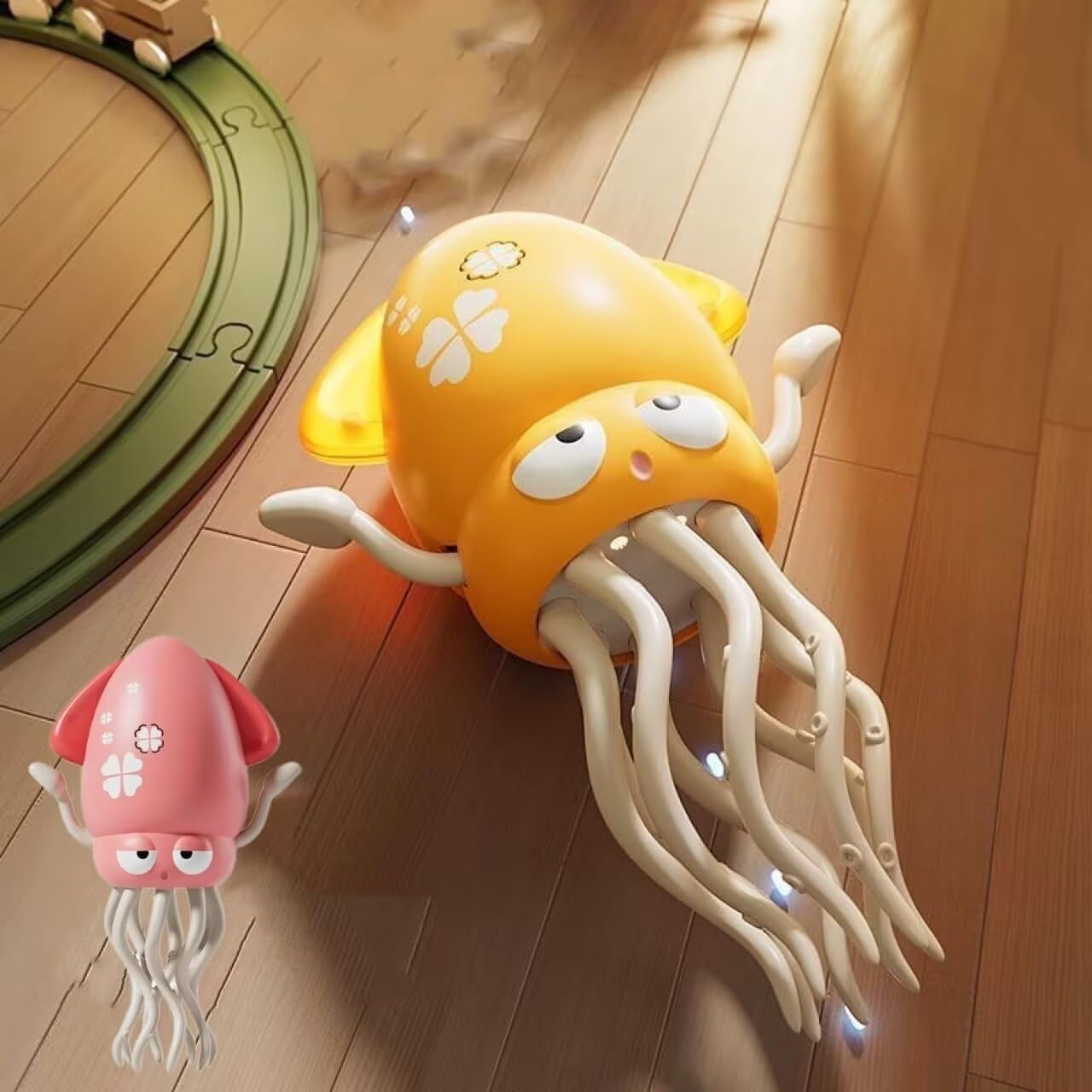 Amazon.co.jp: 電動自動障害物回避タコ、電動ダンスタコおもちゃ、魔法
