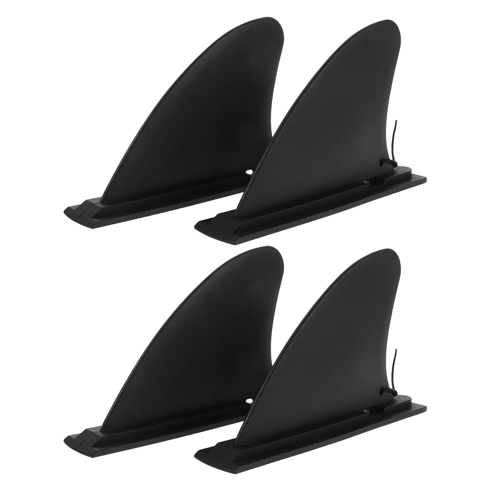 Mikikit Accesorios para Tablas de Paddle Surf y Kayak, Juego de 4 Aletas Desmontables de 4,5 Pulgadas, Diseño Hidrodinámico y Sistema de Fijación Rápida para Aguas Poco Profundas