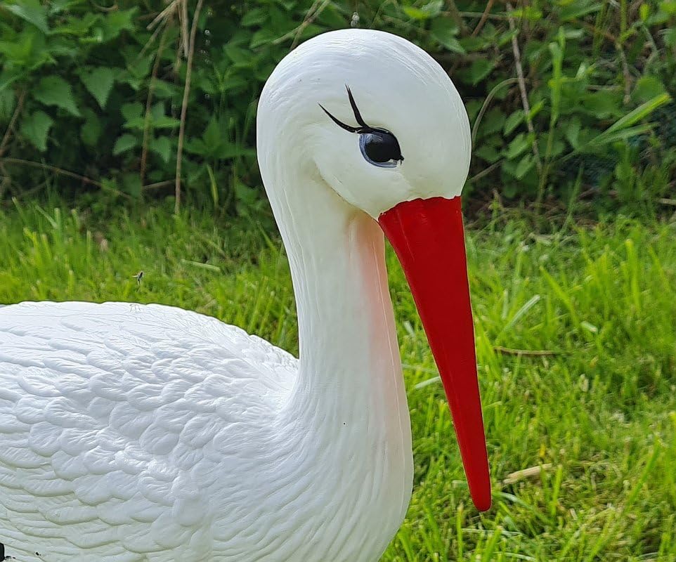 Figura ozdobna BOCIAN ŚREDNI H: 75 cm ogrodowa