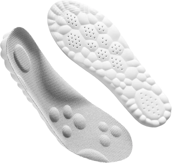 Comfort 365 Cloud Insoles - 4D Soft Memory Foam Steppers Insoles for Men and Women, Trim to Fit Soles with Arch Support, Anti Fatigue, Foot Pain Relief (US M 7-11)