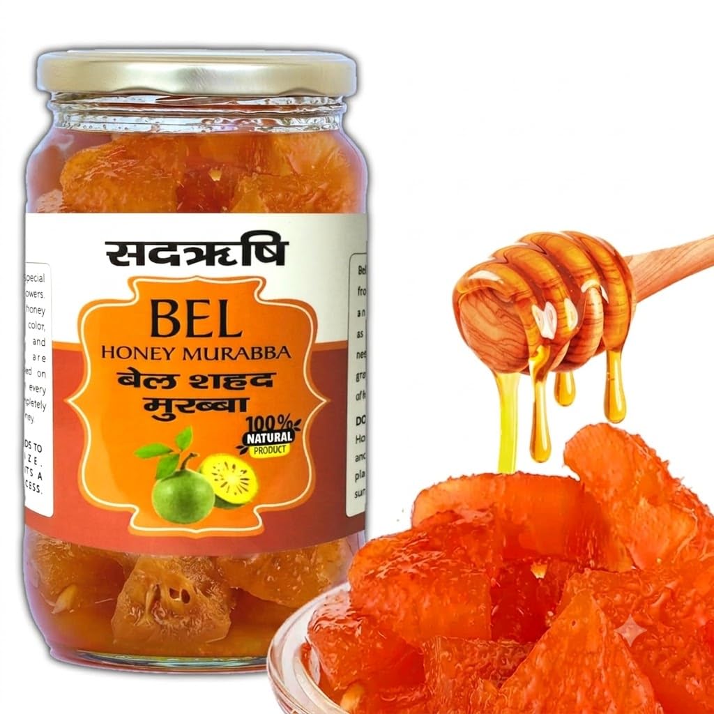 SADRISHI Honey Bel Murabba| Bail Fruit Ka Murabba|100% Fresh And Organic Bel With Homemade Taste And Pure Natural Healthy Ingredeint.(1 kg)-image-30