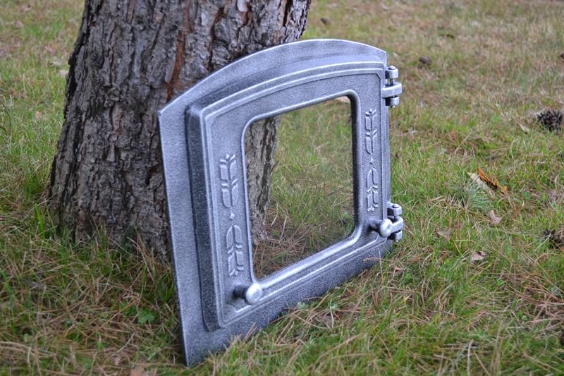 Euro SEZAM DZP18 DZP18-37 x 31 cm - Puerta para Horno de Piedra y Pizza - Diestros - Hierro Fundido