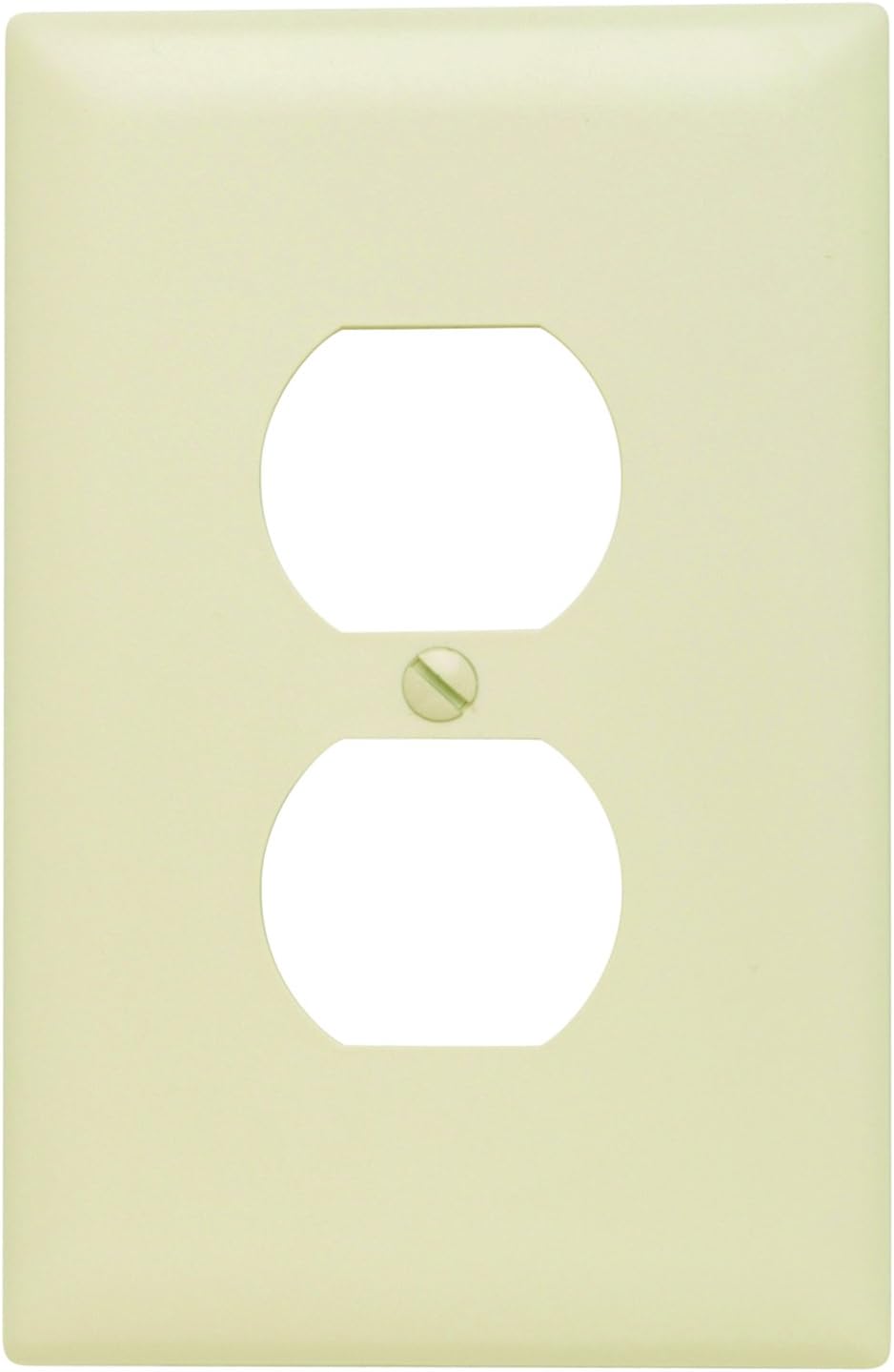 Legrand Pass & Seymour TPJ8LA Trademaster Jumbo Oversized Unbreakable Nylon Wall Plate, 1 Gang, One Duplex Outlet Cover, Light Almond (1 Count)