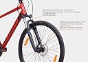 Fire-Fox Drift + Hybrid Cycle in Slim Tyres with Dual disc Brakes with 21 Speed SHI-Mano Gears for 13+ Age Group gallery image