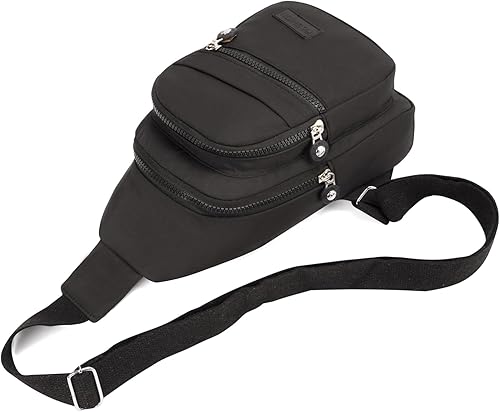 Miniatura 4 de EVANCARY - Mochila pequeña tipo bandolera para mujeres y hombres, mochila de pecho tipo bandolera para viajes, senderismo y actividades al aire libre