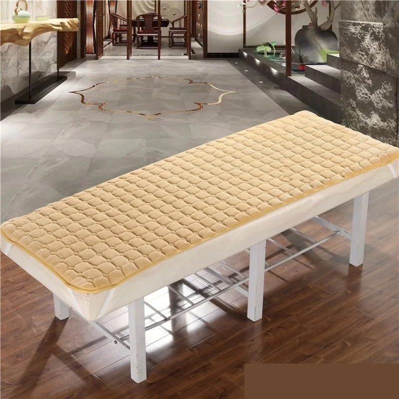 Luxuriöse Beauty-Bett-Matratze, rutschfestes, dünnes Tuina-Pad mit Löchern für Therapie, Salongebrauch (Blau, 180 cm x 60 cm), ideal für Wimpernverlängerung und Gesichtsbehandlungen