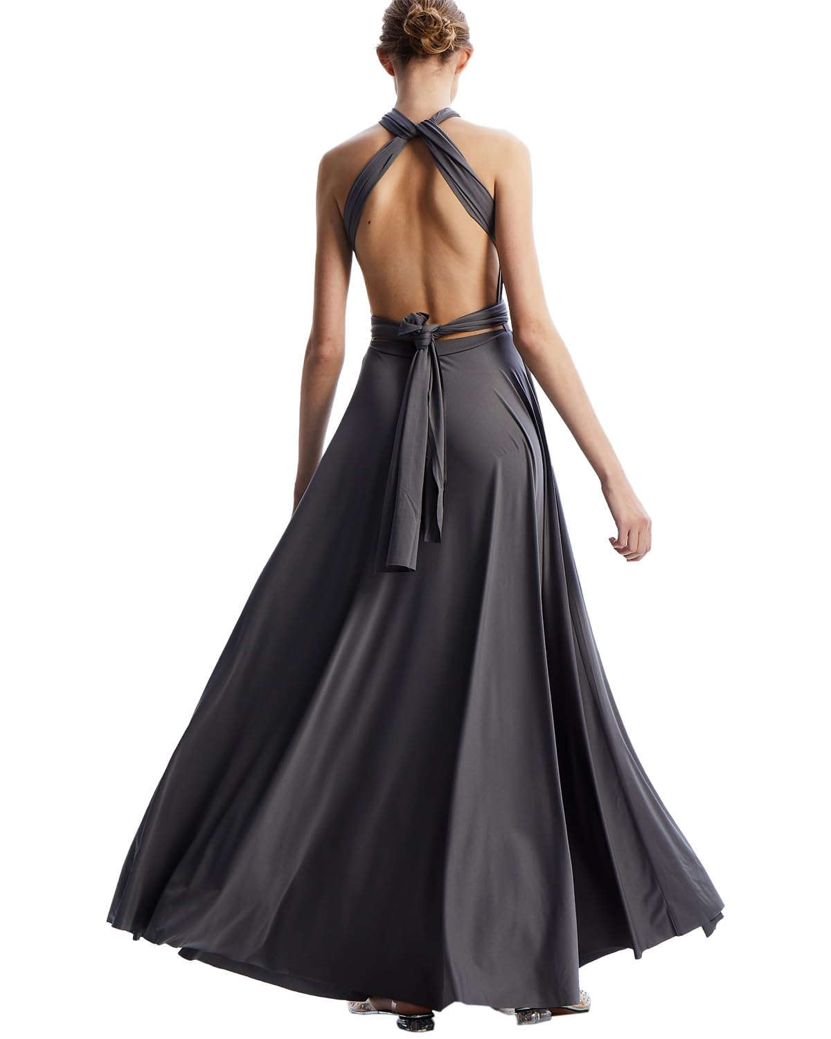 Vestidos infinitos para damas de honor, vestidos de invitada de boda para mujer, vestido cruzado de talla grande, vestido largo convertible multidirección