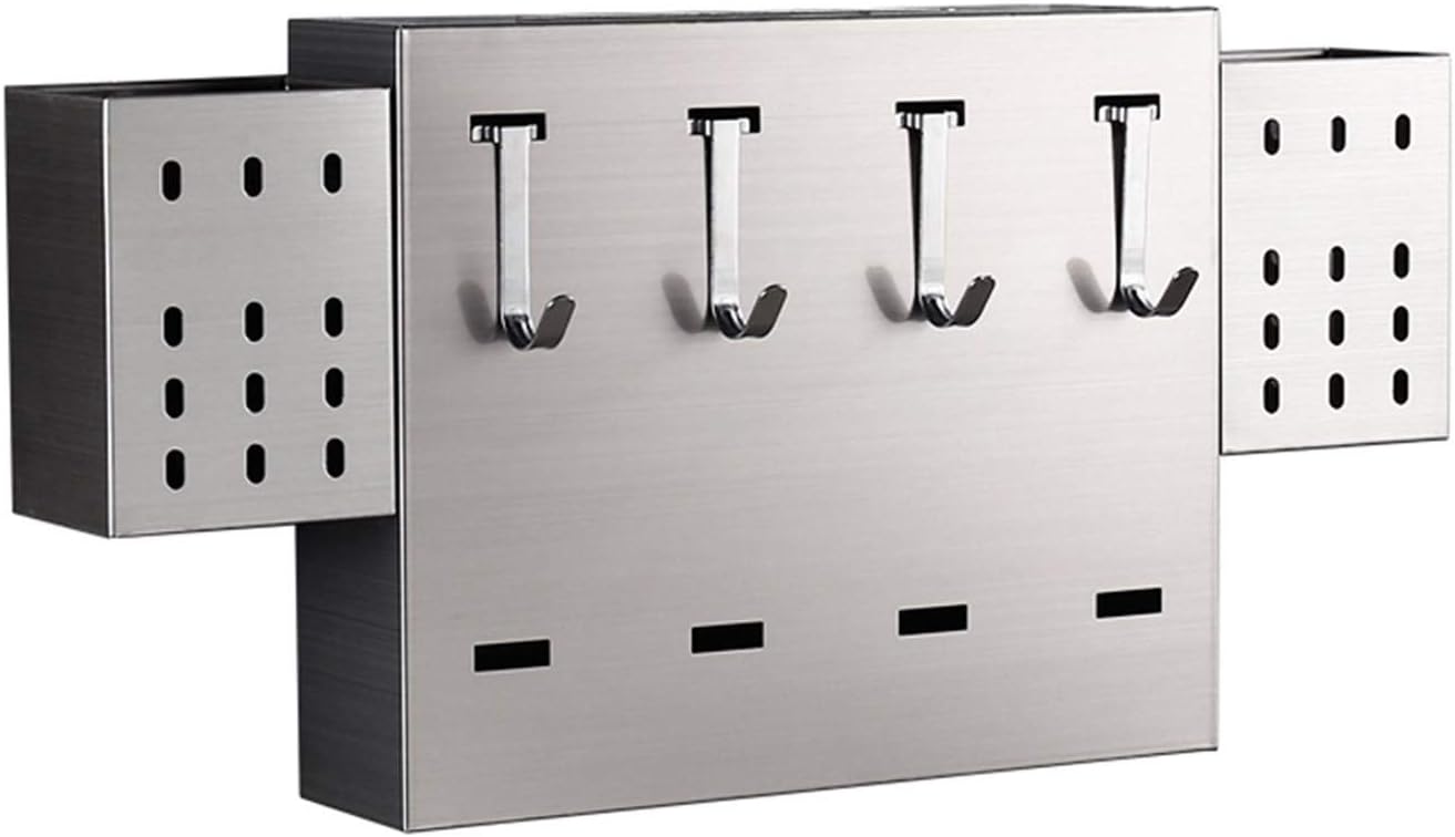 JSEIAJB Kitchen Utensils Chopsticks and Fork Holder Drying Rack，Stainless Steel Accessories Tool Cutter Hook