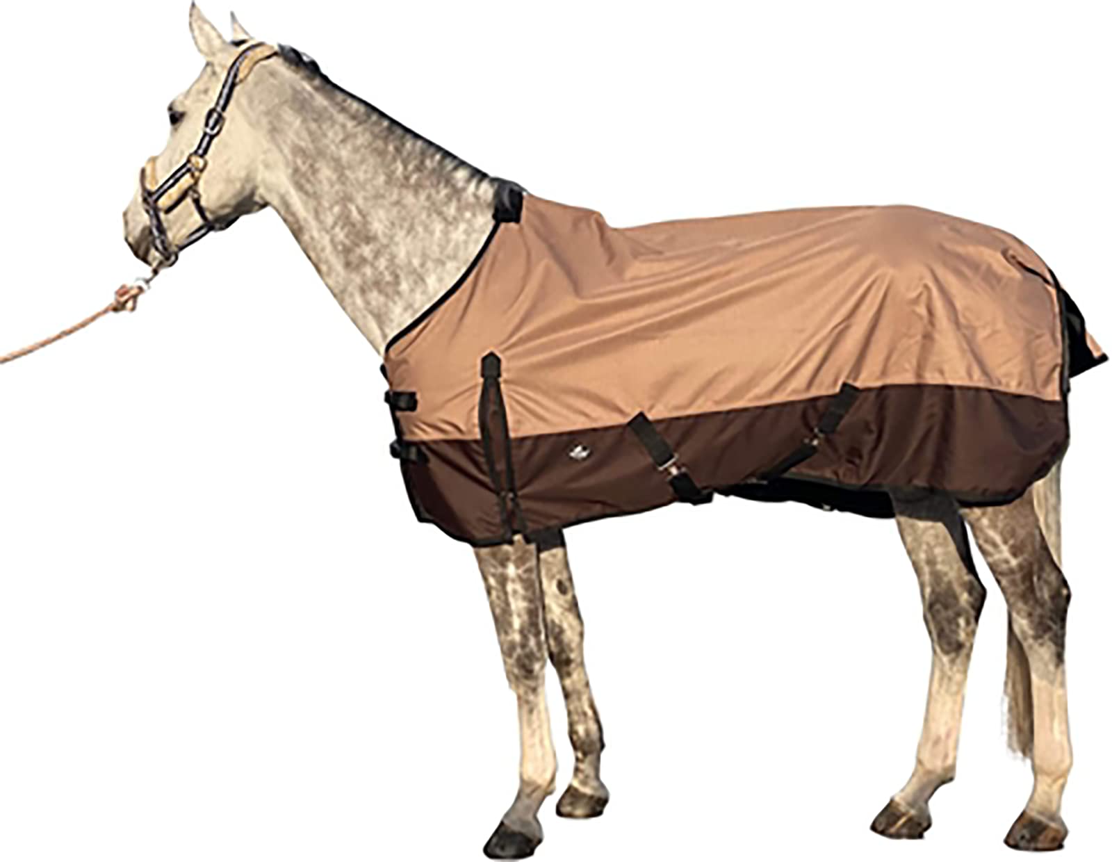 BNALU Mantas y sábanas para Caballos Impermeable y Transpirable Manta para Todo el año para Exteriores una Sola Capa Anti Moscas Caballo Manta antimoscas Caballo Tamaño 145 CM(Size:145cm)