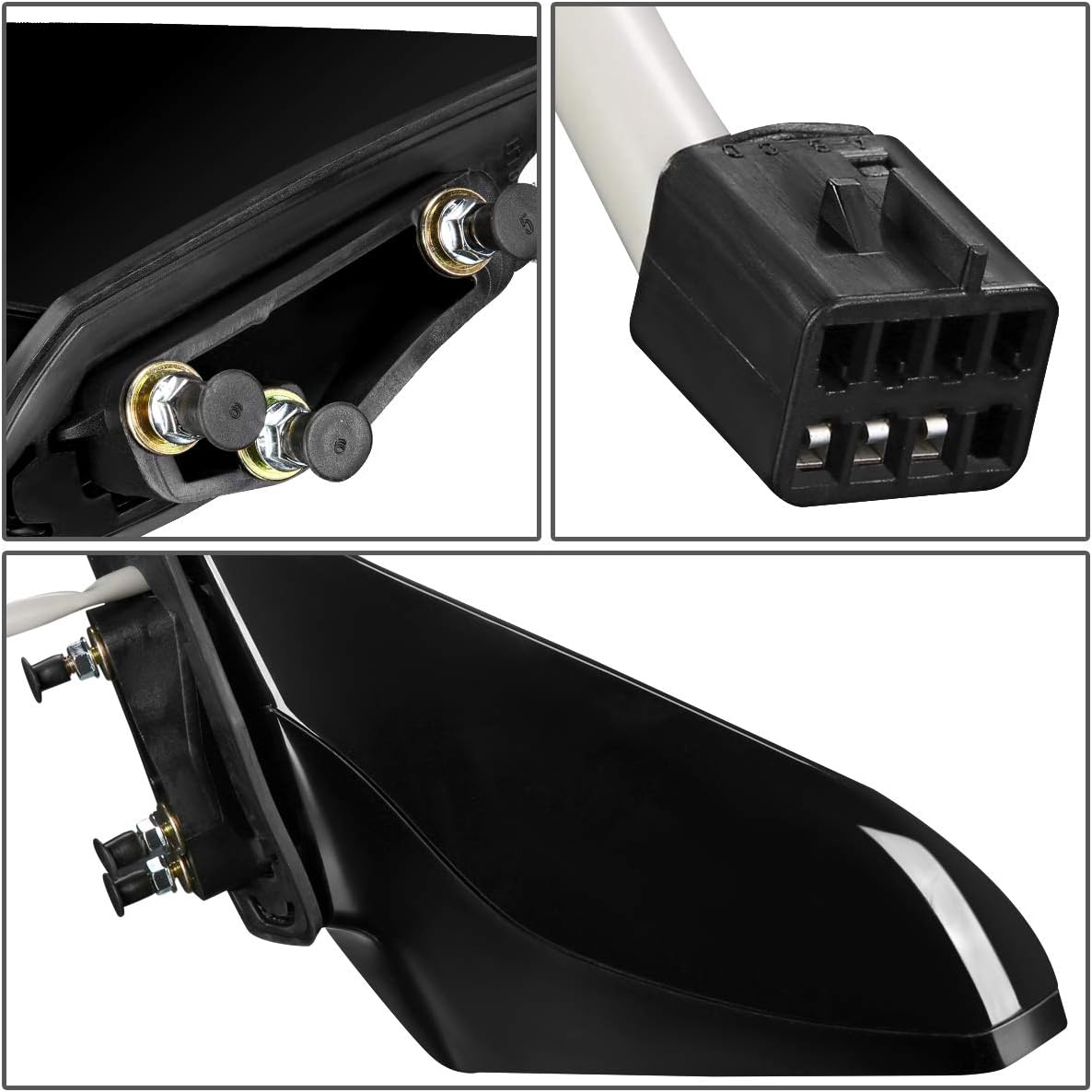 Auto Dynasty GM1320405 OE Style Powered Driver/Left Side View Door Mirror Compatible with Chevy Camaro 10-15