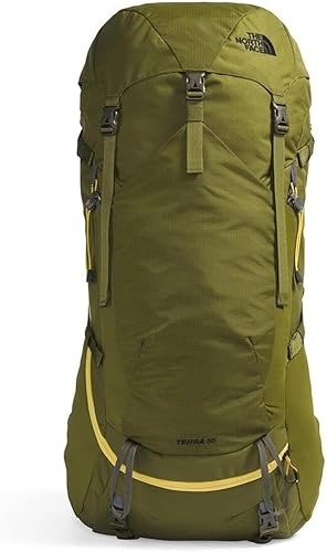 The North Face Terra 55 - Mochila unisex de senderismo, apertura superior con cremallera y acceso con cremallera, cinturón acolchado para la cadera,