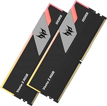 Predator Vesta II DDR5 RGB 32GB(16GB✕2) Acer Predator Vesta II DDR5 6000MHz 32GB (16GBx2) RGB RAM
