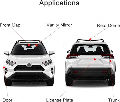 Miniatura 3 de Kit de 16 luces LED interiores Sienna blancas de 6000 K, repuesto para Toyota Sienna 2011 2012 2013 2014 2015 2016 2017 2018 2019 2020 2021, con