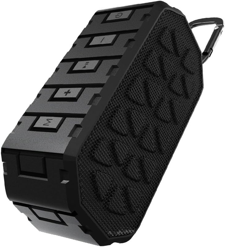 Acekool Portable Bluetooth Speakers, 10W Wireless Deep Bass Spearker, Shockproof and Waterproof Hands-Free Speaker Perfect for Outdoor, Beach, Shower, Home and more.