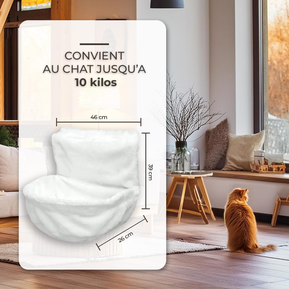 Amaca gatto per radiatore | Supporto regolabile e massima sicurezza | Design elegante e moderno | Facile da pulire | Adatto per gatti fino a 10 kg, 3 giocattoli offerti