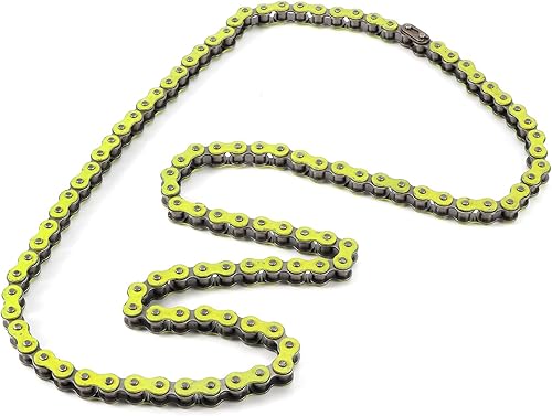 Miniatura 9 de Aramox Cadena de moto repuesto de cadena de eslabones para Honda 90CC 110CC 125CC 420106L ATV verde forro polar verde con licencia oficial de star