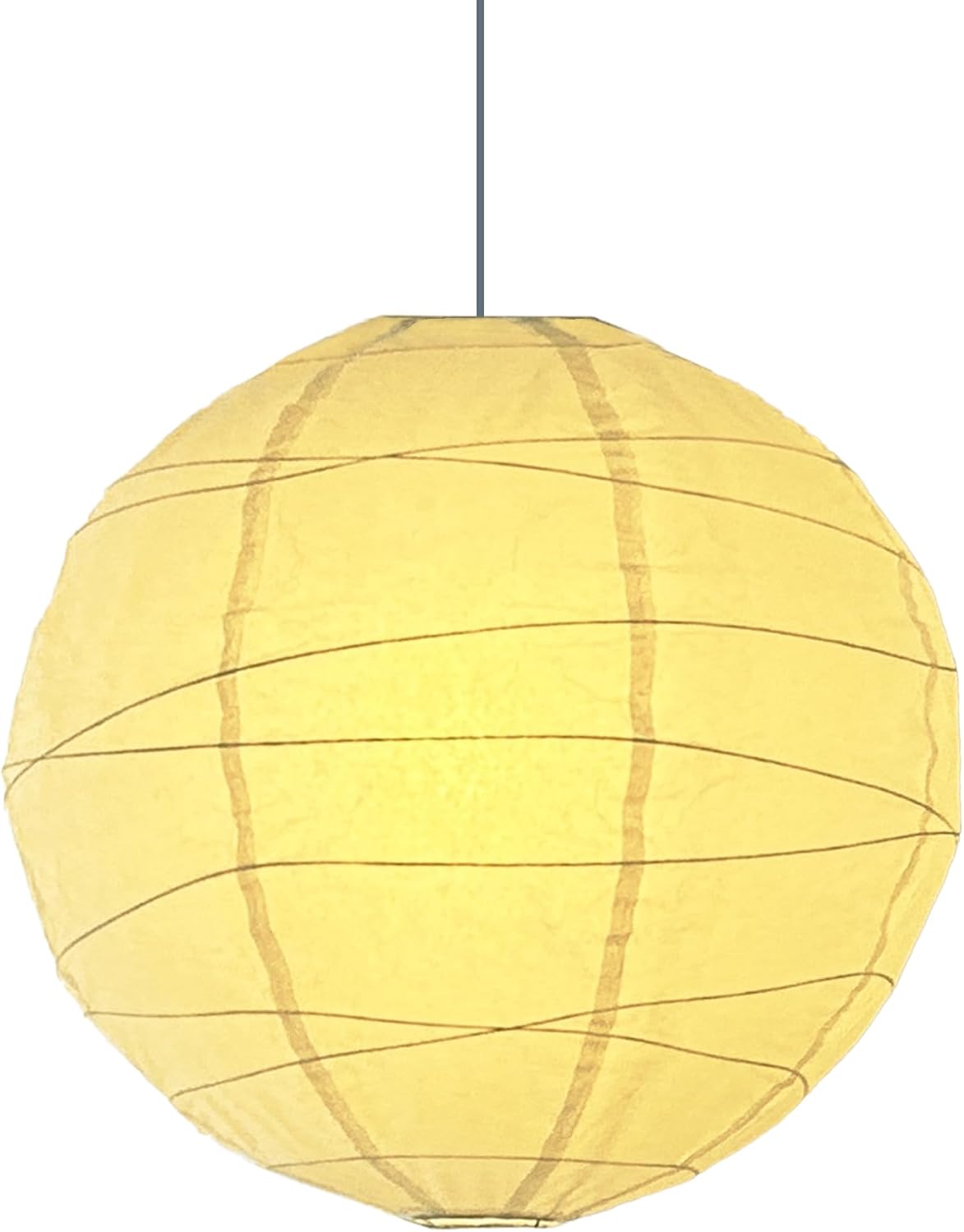 (19.69'') Spheroidal Large Round Paper Lantern Lamp?White Irregular Hanging Lanterns Shades?Japanese Lantern Vintage Rice Paper Pendant Lamp Shades