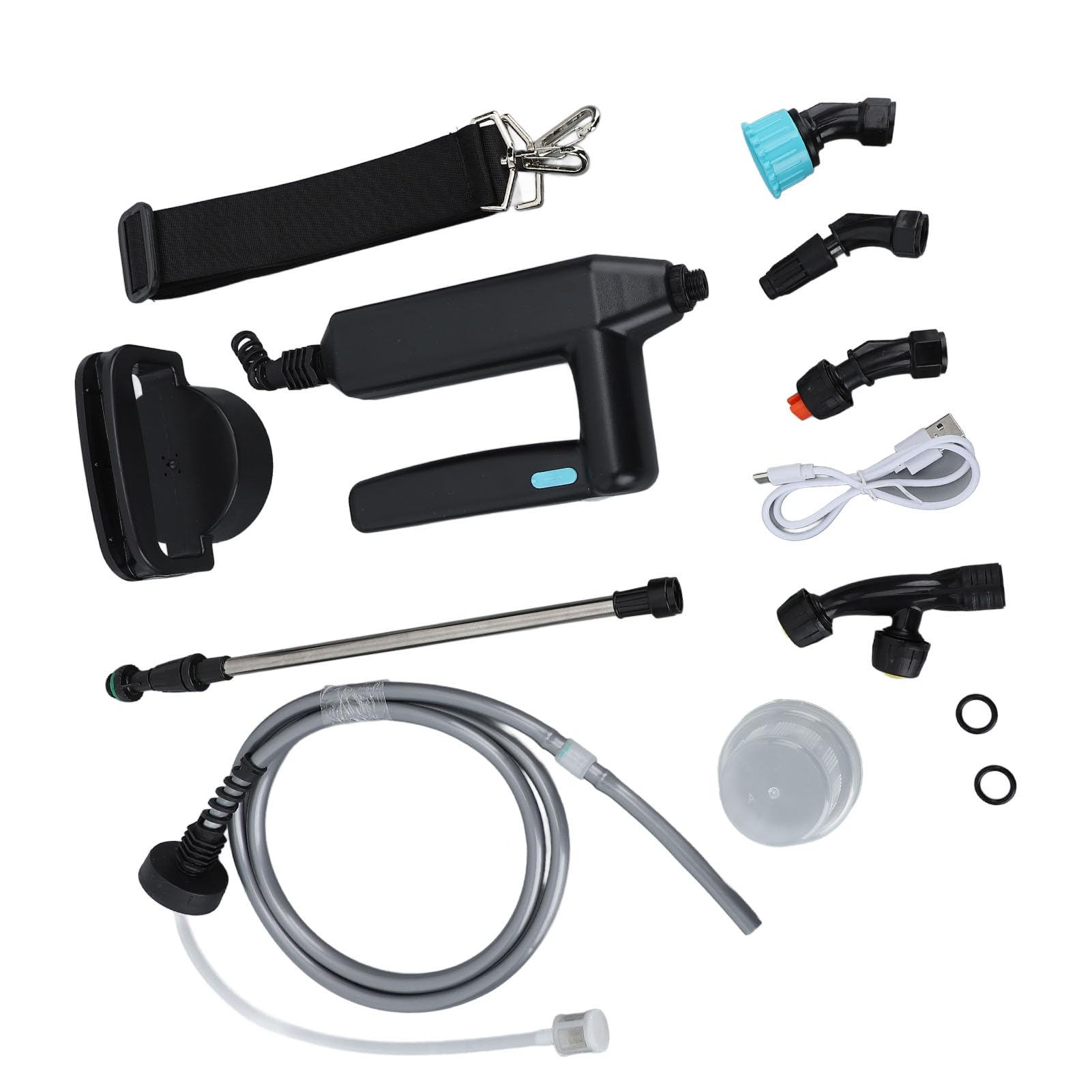 Spruzzatore da Giardino Spruzzatore Elettrico Alimentato a Batteria 2.1 Galloni 8L USB Ricaricabile ABS PE Automatico d'Acqua Portatile per Irrigazione del Prato Cura delle Piante e