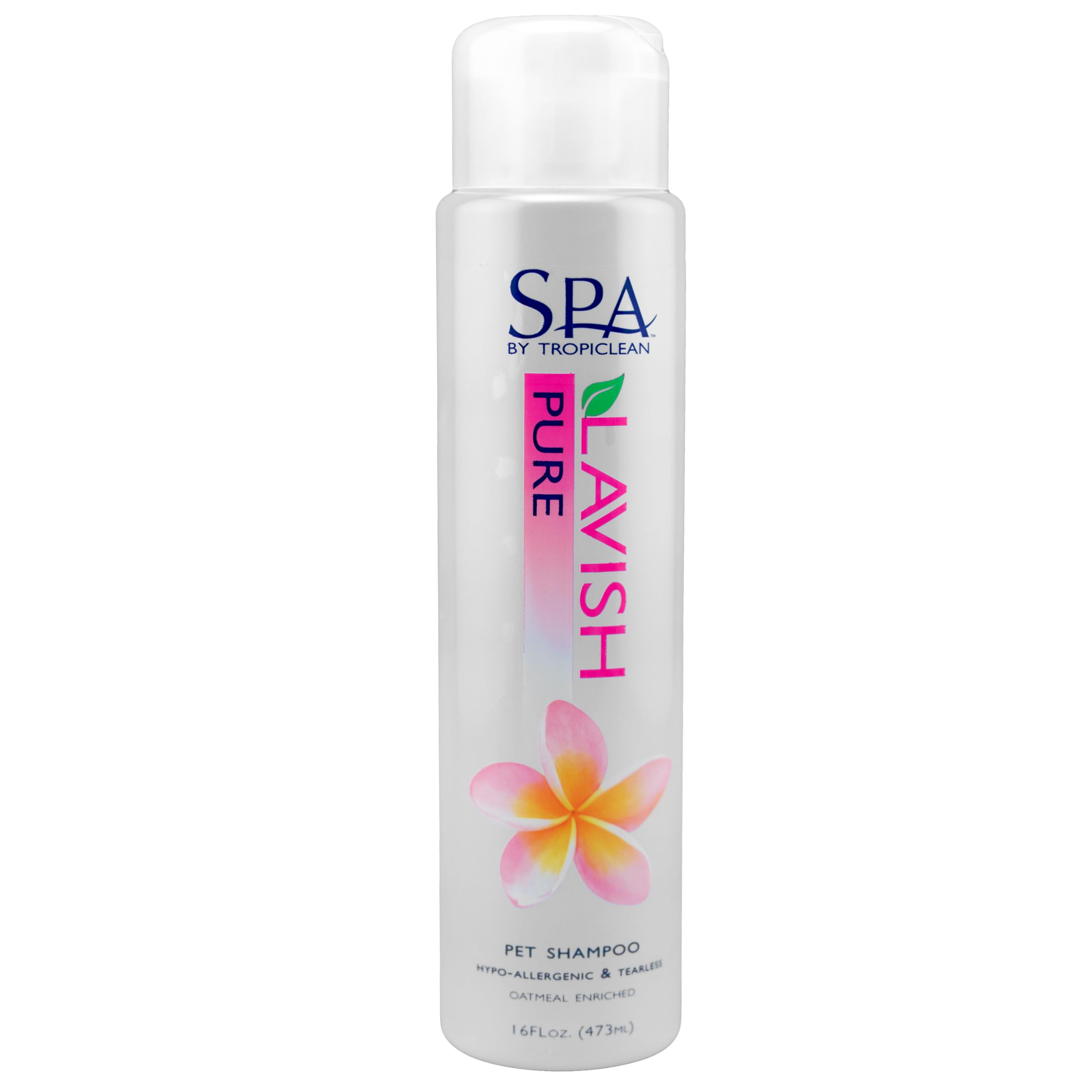 TropiClean SPA Lavish Dog Shampoo | Pure Tearless Hypoallergenic Dog Shampoo | Naturally Derived Salon Grade Ingredients | Made in the USA | 16oz