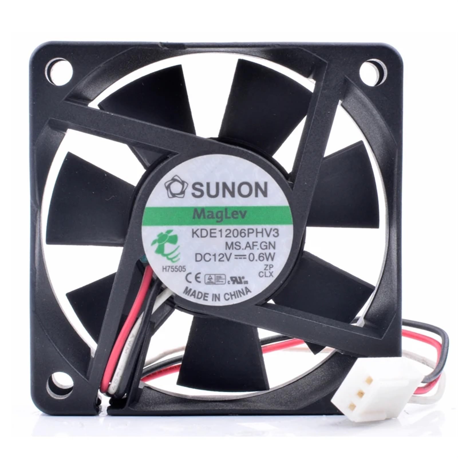 KDE1206PHV3 6015 Ventola da 6 cm 60 mm Ventola di raffreddamento silenziosa con cuscinetto a sospensione magnetica DC12V 0,6 W