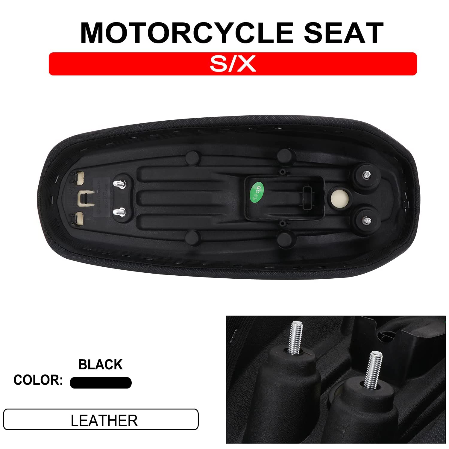 Focket Siège de moto de rechange pour Sur Ron Surron Light Bee X S, siège de moto en cuir synthétique et mousse, absorption des chocs, coussin de moto respirant pour conduite hors
