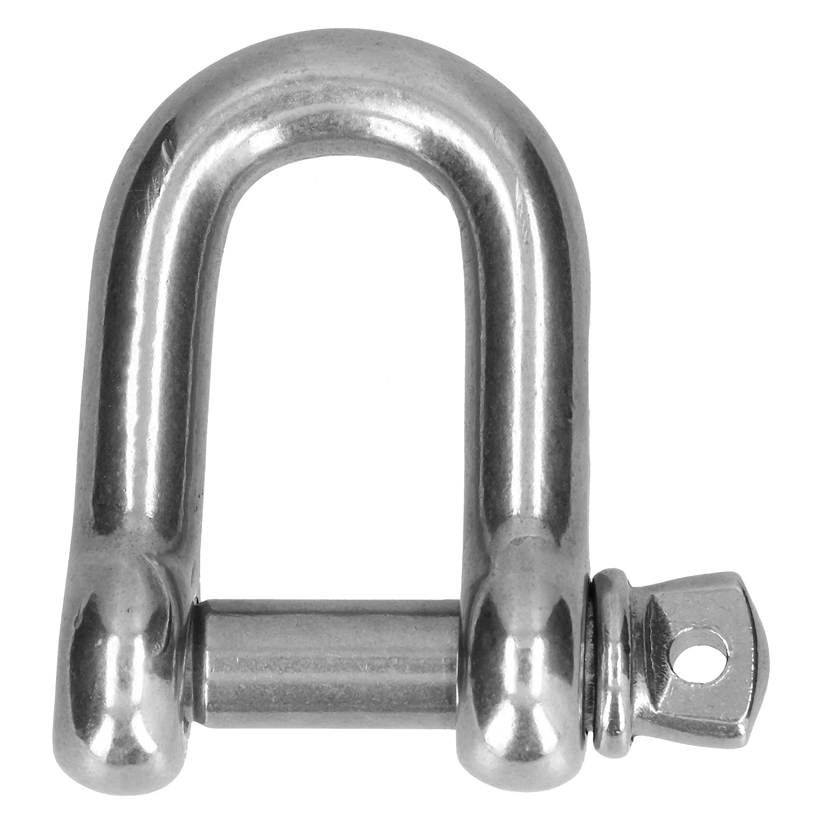 Screw Pin Anchor Shackle - Stainless Steel D Shackles, 304 Stainless Steel Screw Pin Chain Connector, High Load-Bearing Capacity with Screw Pin for Marine & Industrial Use (2pcs M16)