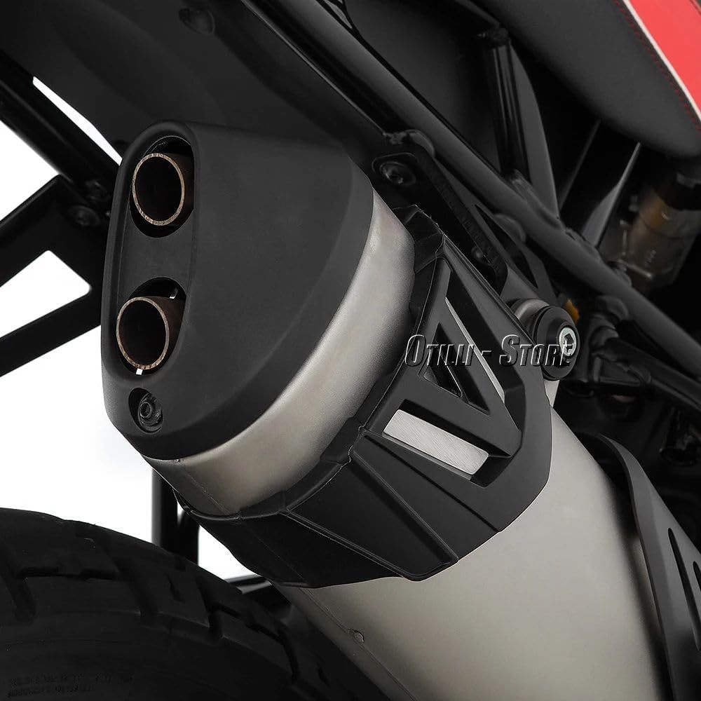Motorcycle Exhaust Muffler Pipe Protector Fits for Ducati Desert X/Desert X Rally Exhaust Heat Shield Guard Anti-scalding Protector Silencer Protector