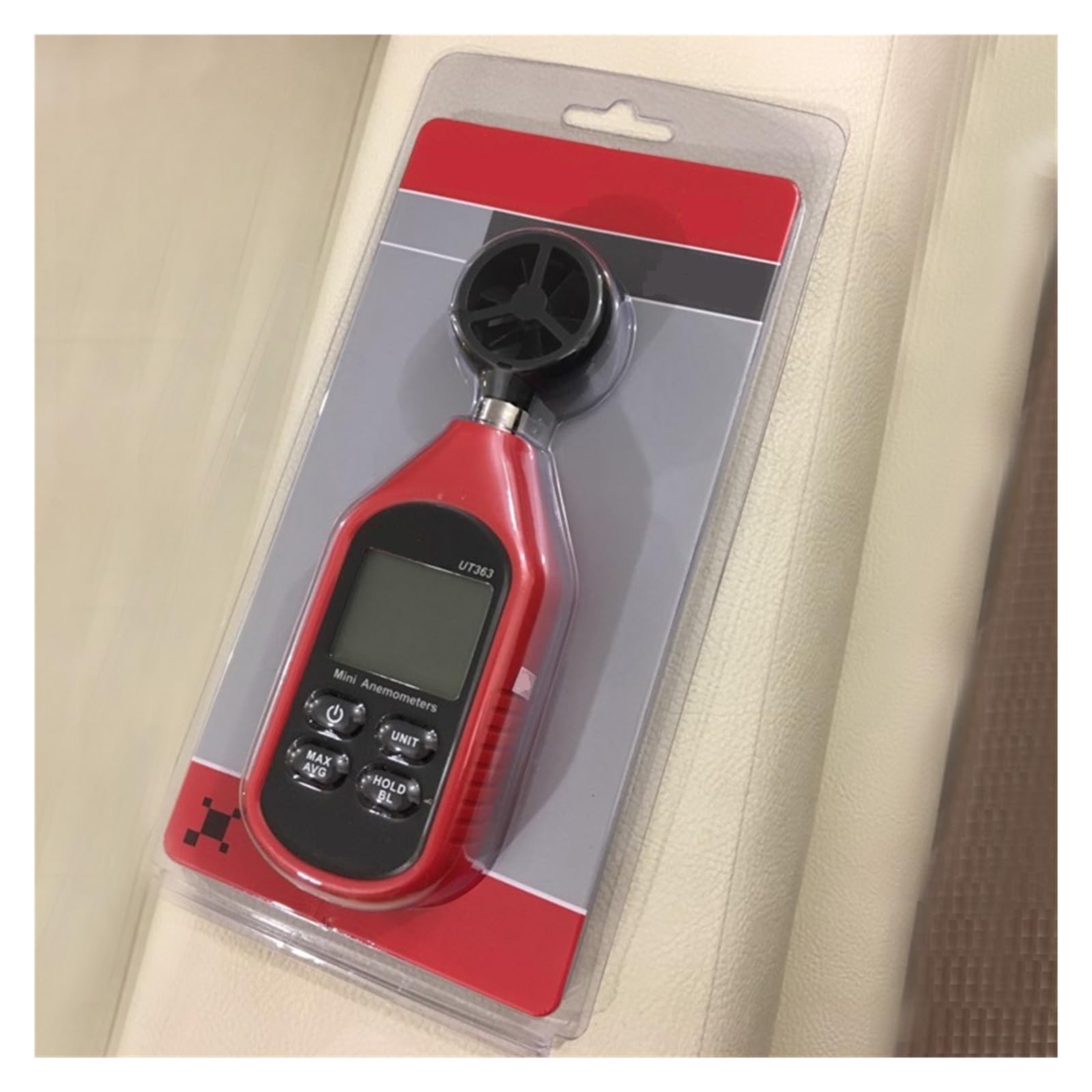Probador De Velocidad Del Viento Mini Anemómetro Digital Sensor LCD Retroiluminación Probador De Temperatura Anemómetro(UT363BT)