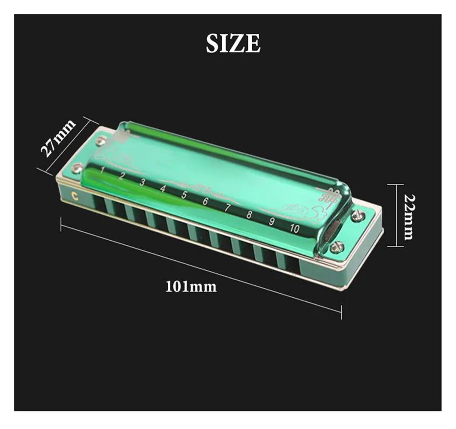 10-otworowa diatoniczna harmonijka Blues Harp Diatoniczna 10-otworowa Blues Profesjonalna harmonijka Instrumenty muzyczne standardowe harmonijka(Ab)