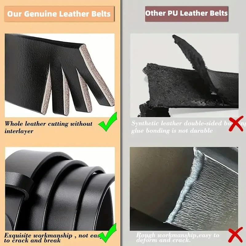 Women White Black Retro Casual Fashion Trendy Metal Square Pin Buckle Leather Belt For Jeans3