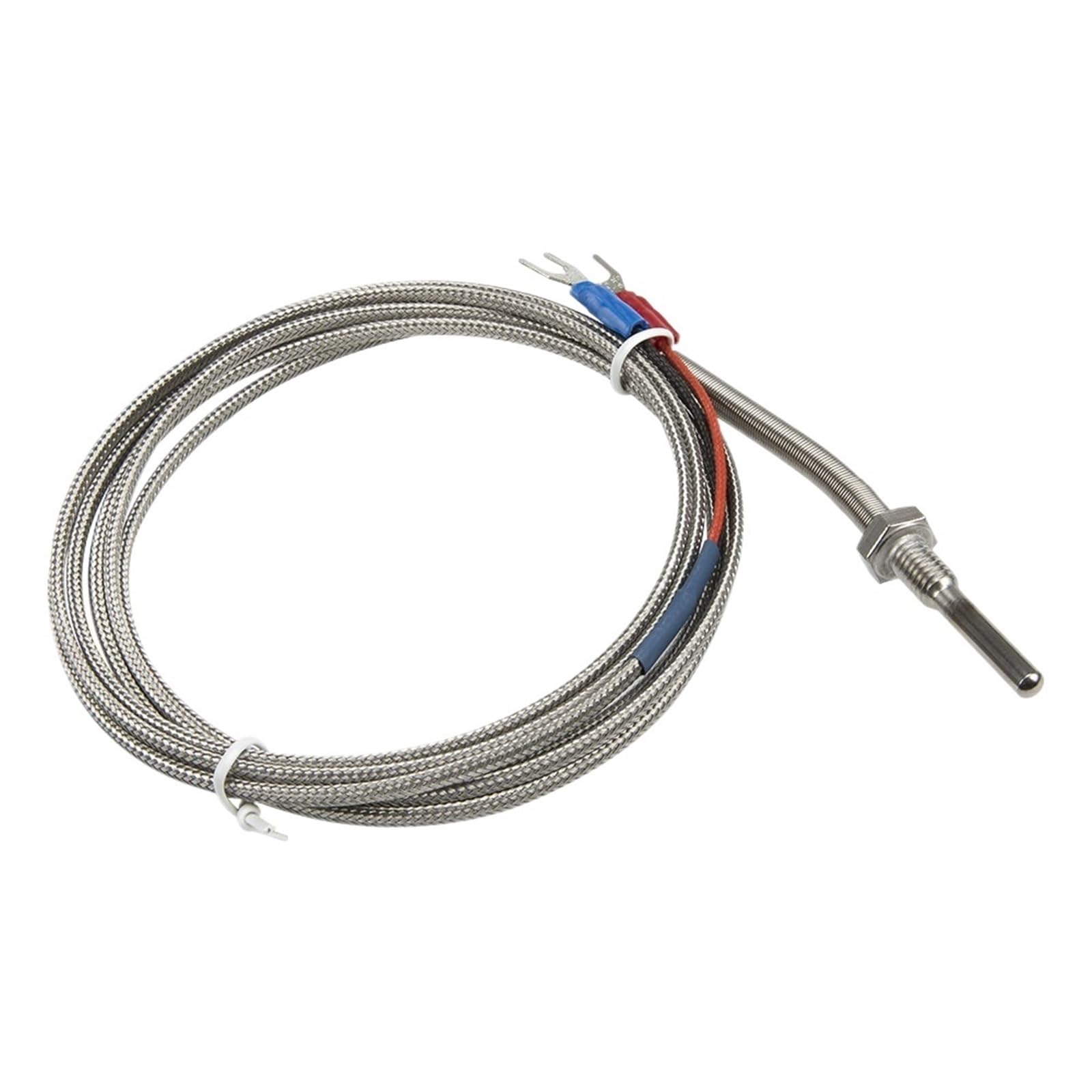 Termopar K sensor de temperatura FTARP09 sonda 30 mm cable 2 m con conector roscado PT 1 8 4