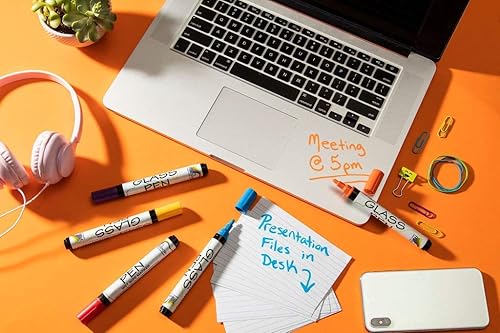 Miniatura 7 de Marcador de pintura líquida para bolígrafo de vidrio: bolígrafos de escritura de vidrio y marcadores de pintura con tinta lavable y borrable,