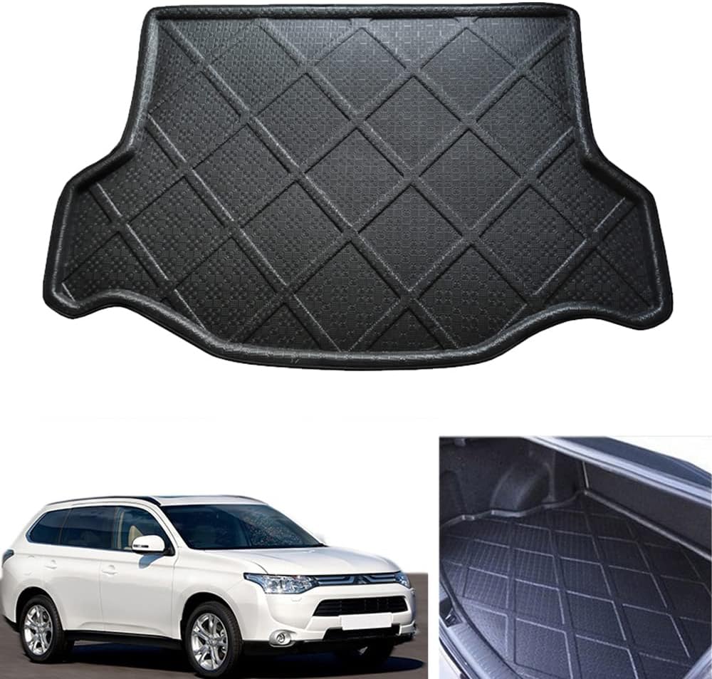Car Mat Car Boot Liner Cargo Liner Cargo Mat Cargo Cover Trunk Mat Trunk Liner Tray Compatible for Mitsubishi Outlander 2013 2014 2015 2016 2017 2018 2019 2020 2021