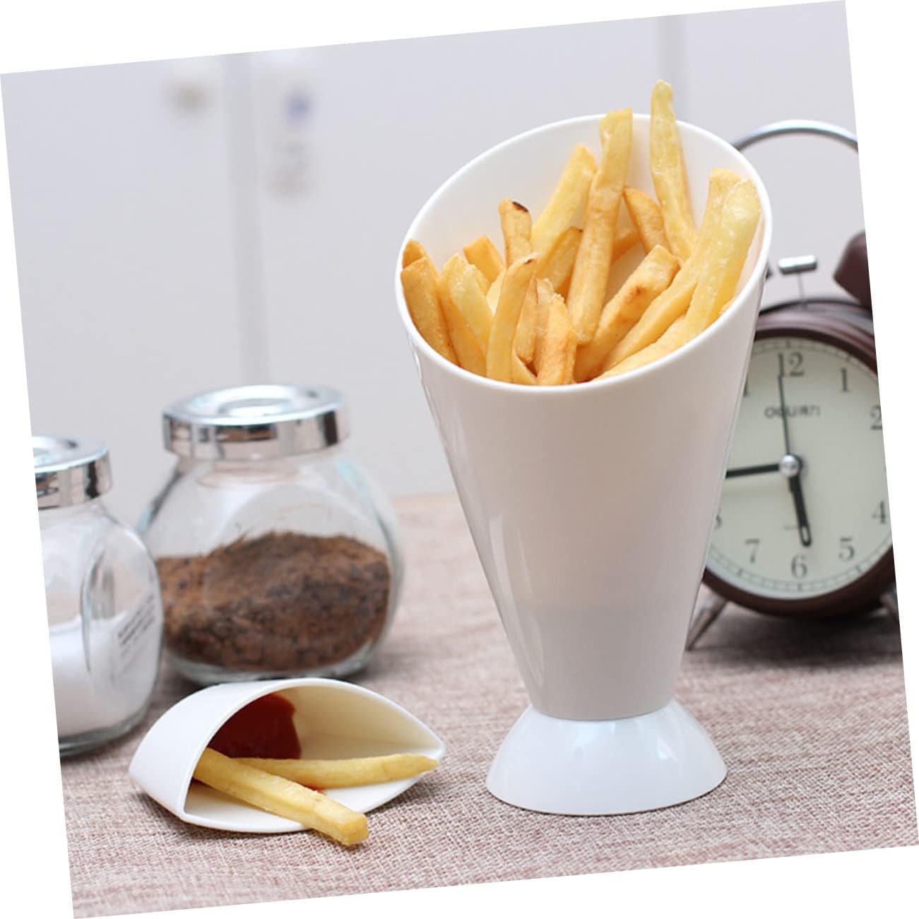 MERRYHAPY Salad Cup Dipping Cones 6pcs French Fry Holder for Versatile Snack Serving