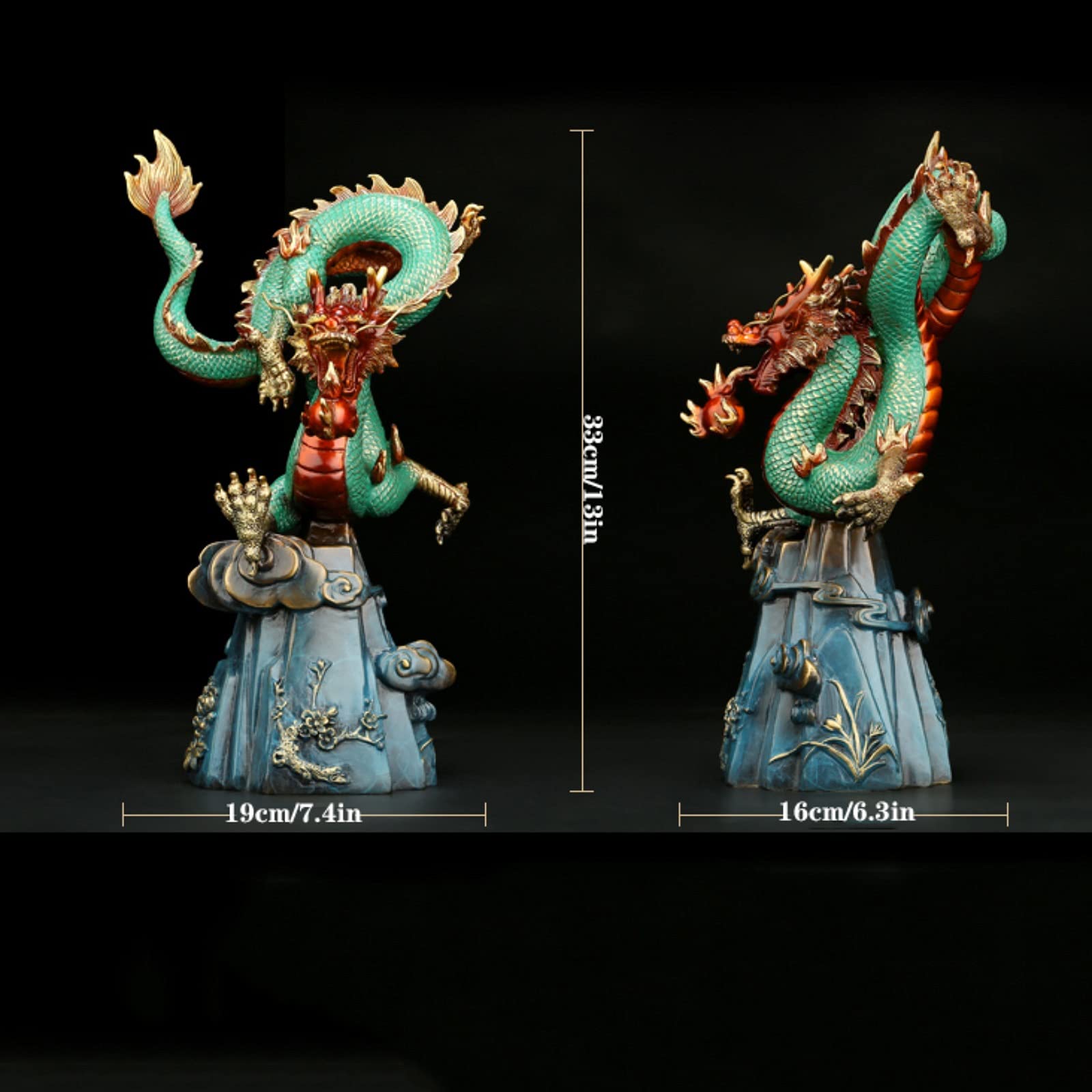 富の龍の像 家庭用の旧正月の飾り 干支の龍の像 龍の像の年 中国の金龍 富の龍の像 家庭用の旧正月の飾り 干支の龍の