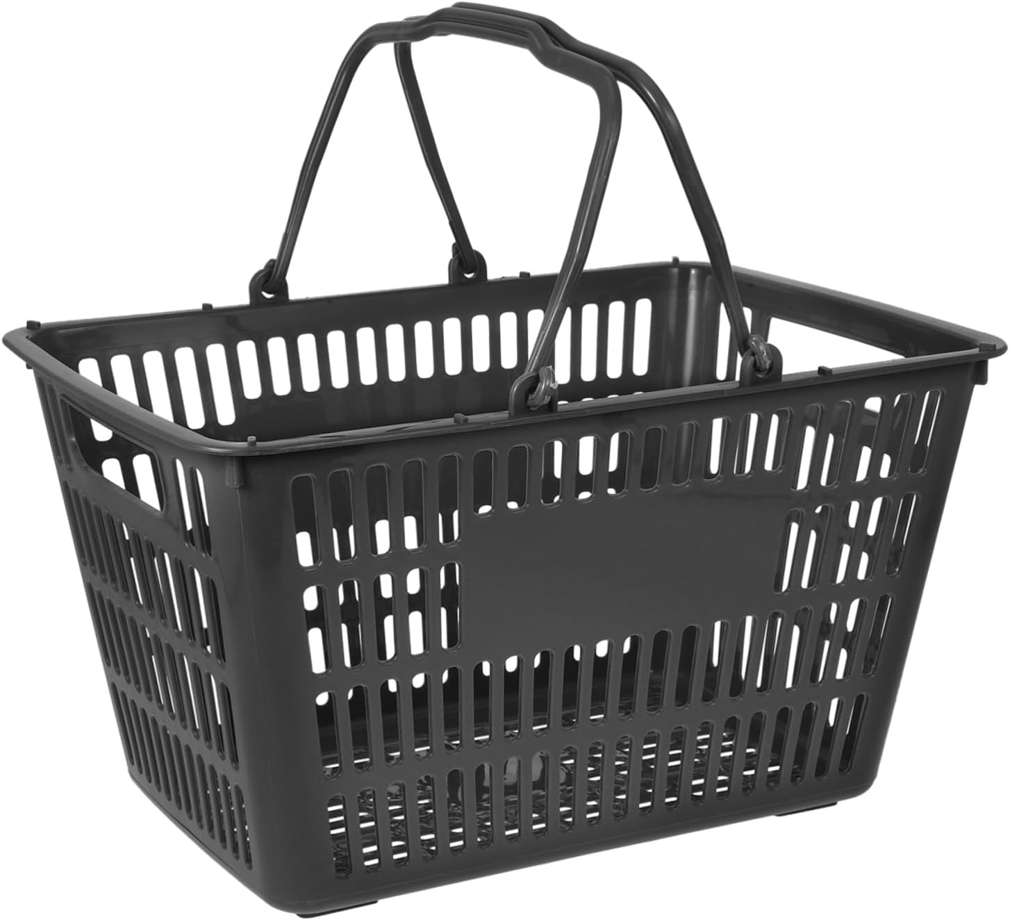 Toilet Bathroom Organizer Bathroom Storage Bin Portable Plastic Shopping Basket Grey