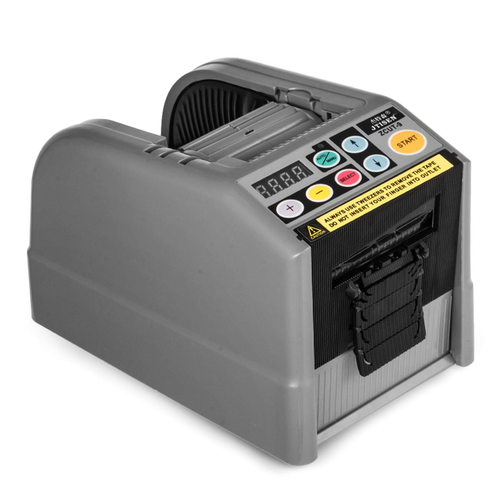 VEVOR Dispenser Automatico Nastro Adesivo ZCUT-9, Distributore di Nastro da 25W, Elettrico Taglierina in Acciaio e ABS, Macchina Imballatrice, Tagliatrice Nastro, Larghezza Nastro 6-60 mm