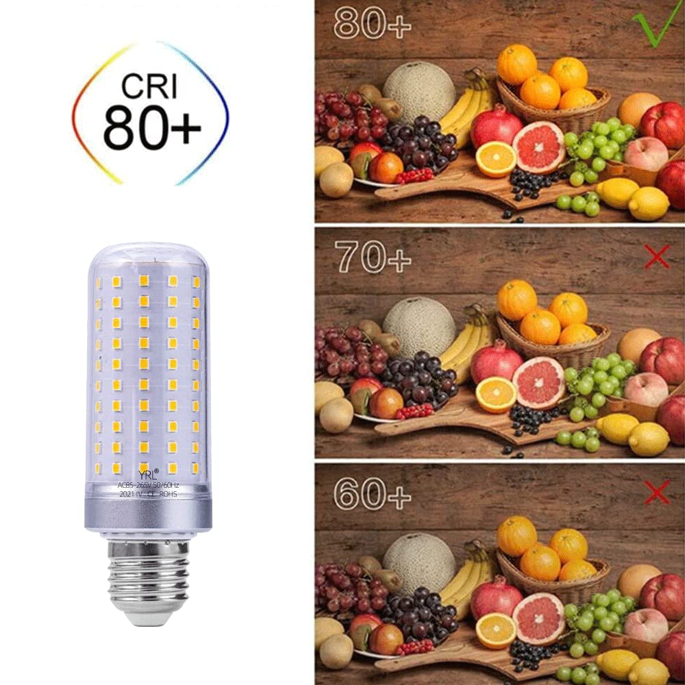 10er-Pack LED-Glühbirne, 25 W 40 W 3000 K Warmweiß 6000 K Tageslichtweiß, 2000–4000 Lumen, E27-Sockel, Nicht dimmbare LED-Glühbirne, Standardersatz (Silber)