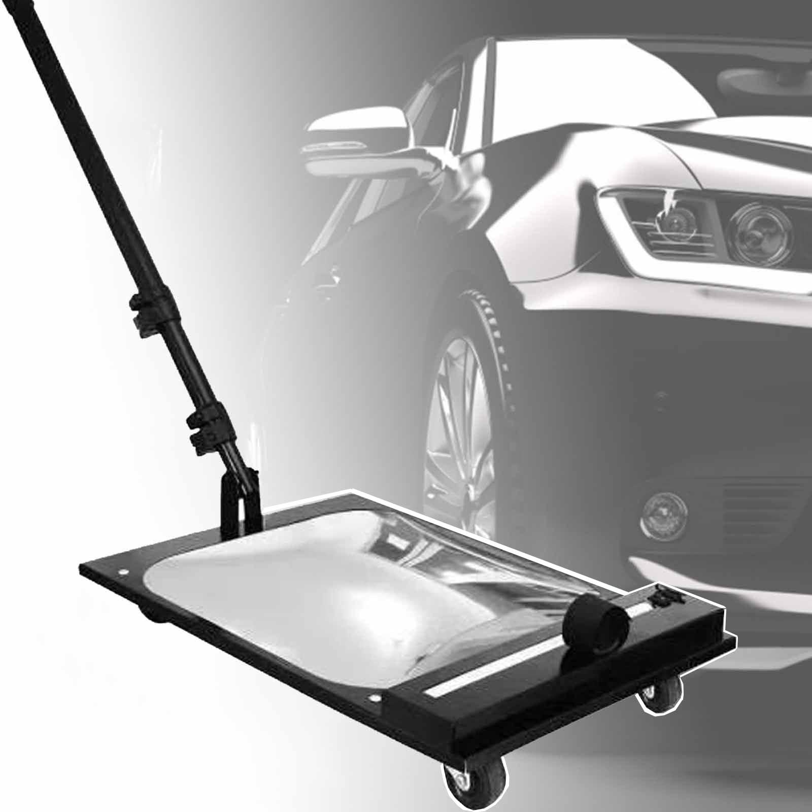 YNIYUJKL Underbody Inspection Mirror Adjustable-Foldable& Retractable Under Vehicle Inspection Mirror With 360° Swivel Wheels+Led Light-For Inspection Of Vehicle'S/Mechanics,1pcs