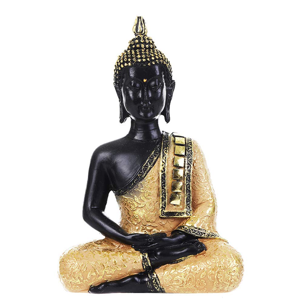 VOANZO Thai Buddha Meditating Peace Harmony Statue Home Décor