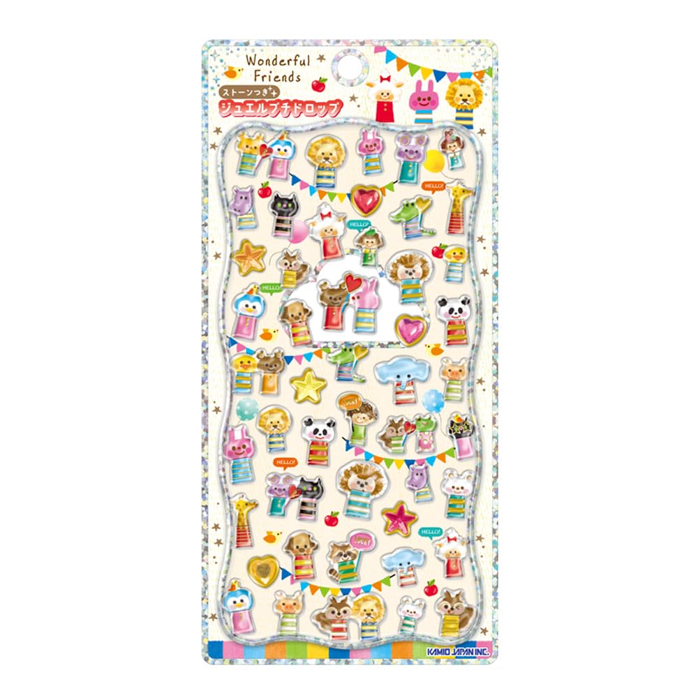 しろくまさん専用　3個 Amazon | カミオジャパン ステッカー ジュエルプチドロップステッカー