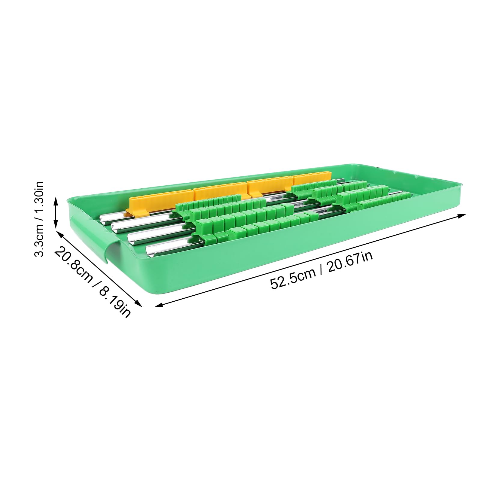 Prigionieri di Trasmissione Regolabili 'Organizzatore a Cricchetto Portatile, Vassoio a Presa Magnetica, Organizzatore Set di Socket Portatili, Presa Multifunzionale con Binario in Alluminio e