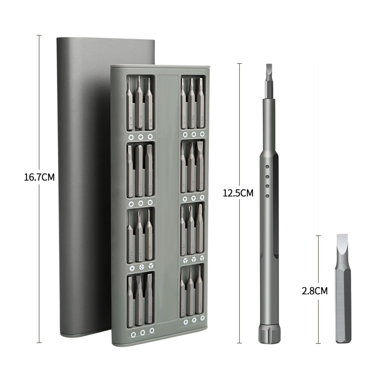Zestaw Kluczy PłAskich Zestaw Precyzyjnych Śrubokrętów 48/31 W 1 Magnetyczny Bit Mine Mały Przenośny Zestaw Narzędzi Ręcznych Do Telefonu Komórkowego Xiaomi PC Zegarek Naprawa Szerokie Zastosowanie(31