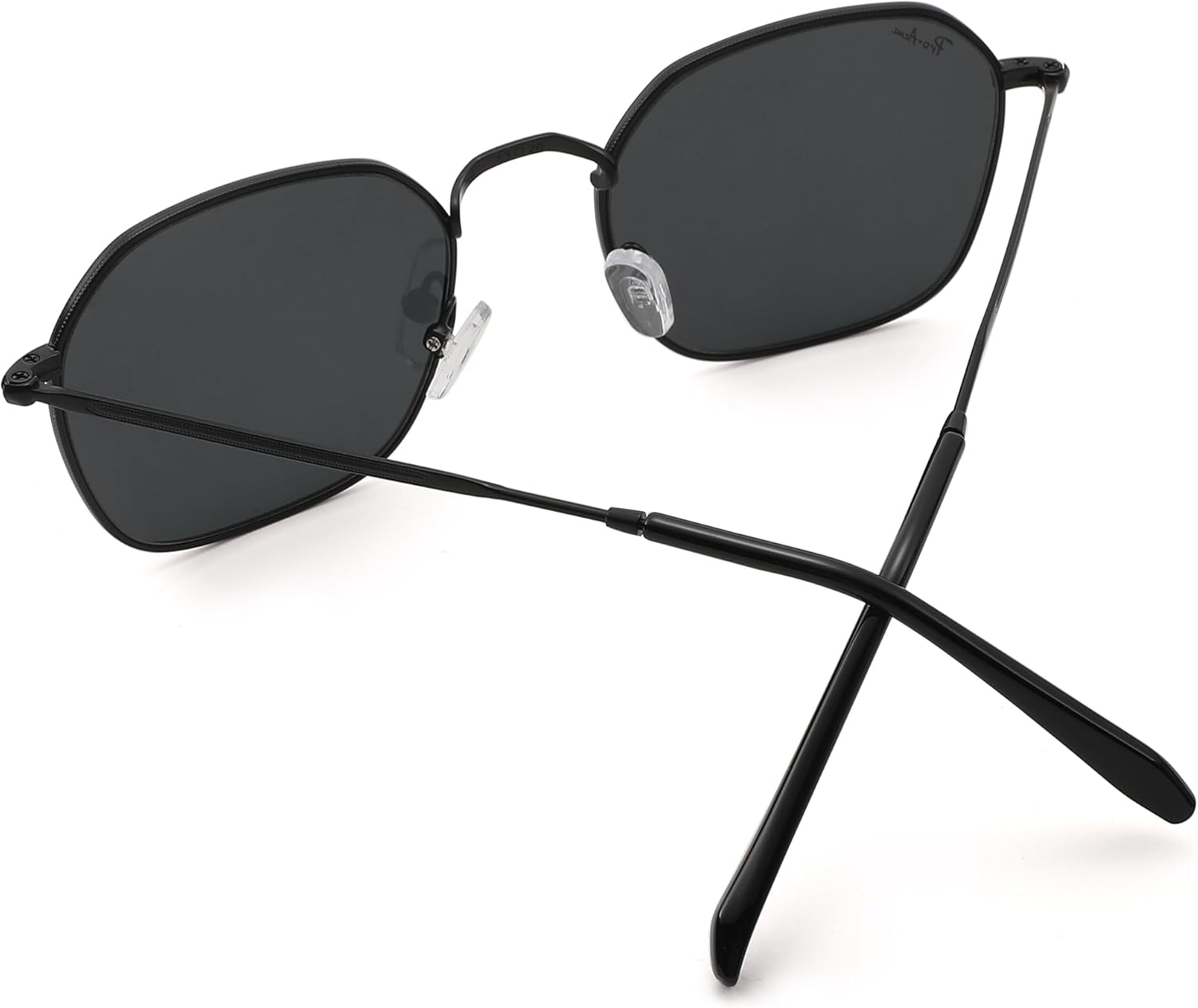 Pro Acme Hexagonal Sunglasses for Women Men, 100% Real Glass Lens Retro Square Trendy Shades - Image 6