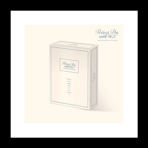 Seguimiento acelerado Stray Kids 2024 Season's Greetings Día perfecto con paquete SKZ+Calendario de escritorio+Diario+Folleto+Tarjeta fotográfica