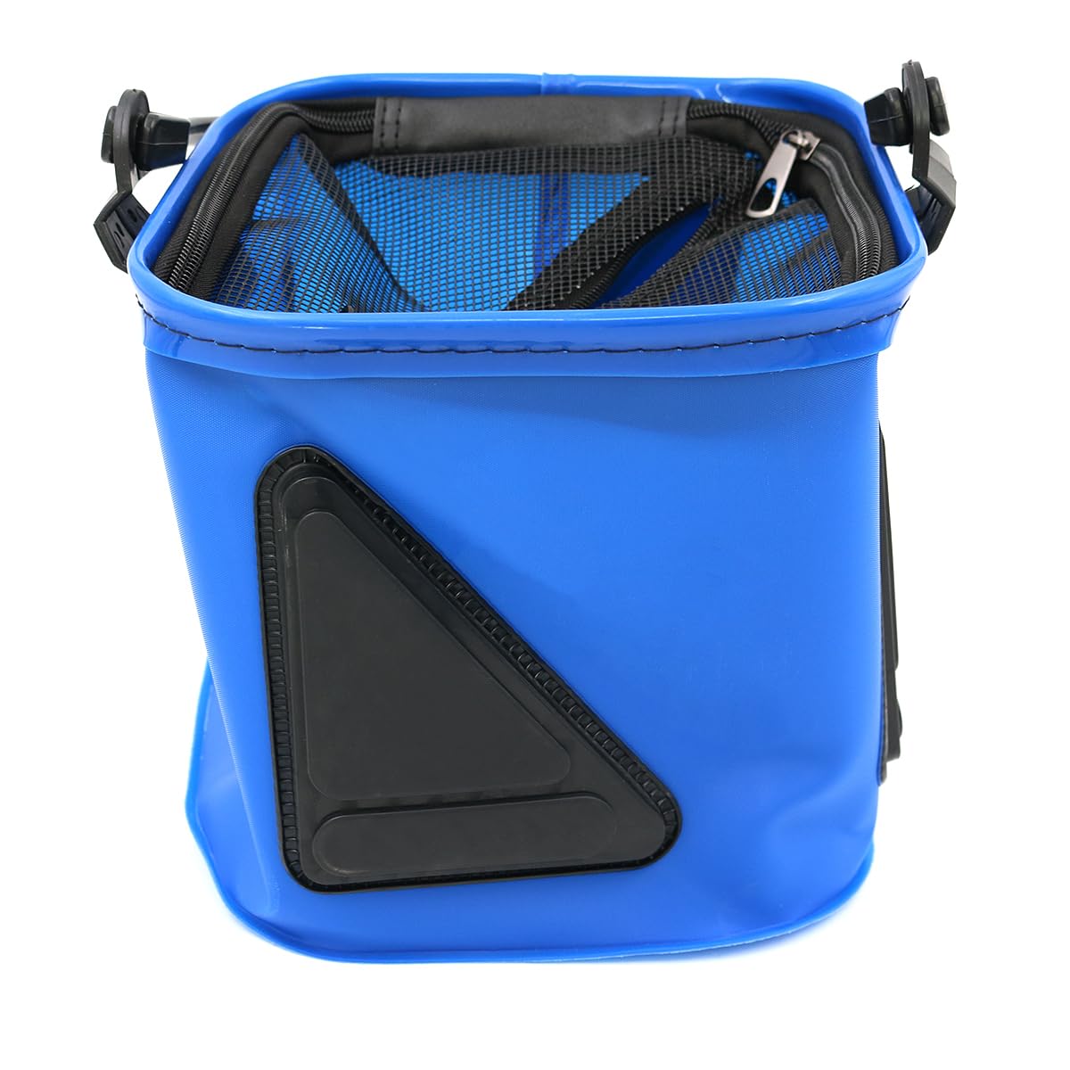 FONGKNOX Portable Fishing Bucket Collapsible Live Baits Fishes Container Outdoor Camping Foldable Water Bucket Fetching Water Multi Function with Handle & Rope Easy Carry 7.2L Blue Colour